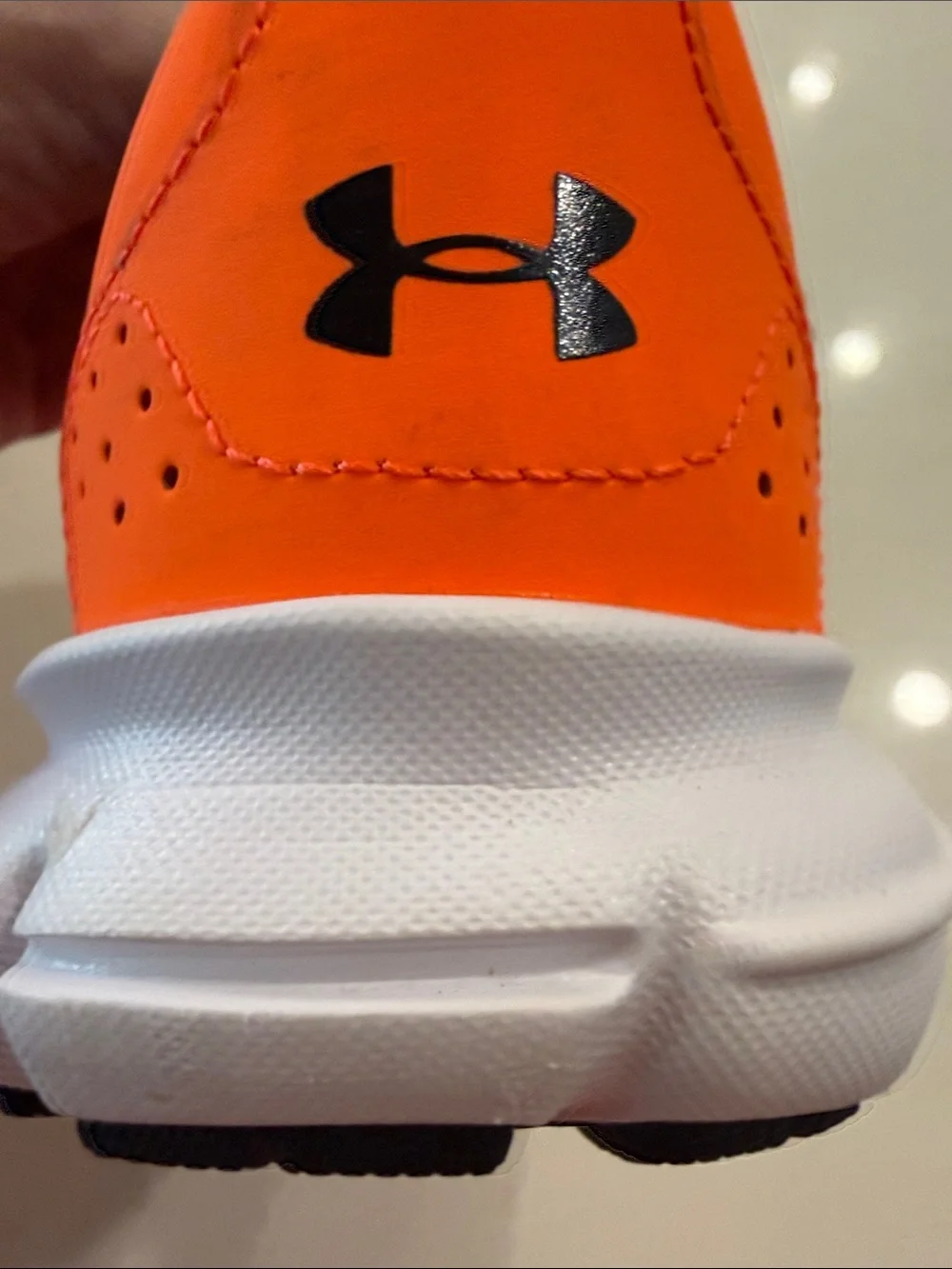 Under Armour  Orange and Black Low-Top Sneakers Size 7Y (euro 40) Men’s 7